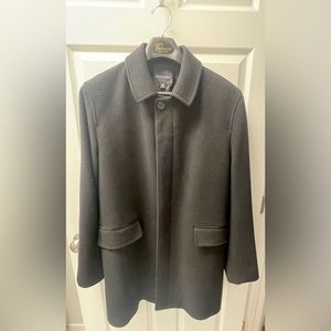Men’s Banana Republic Italian Wool Cashmere Coat in Black- SZ XL